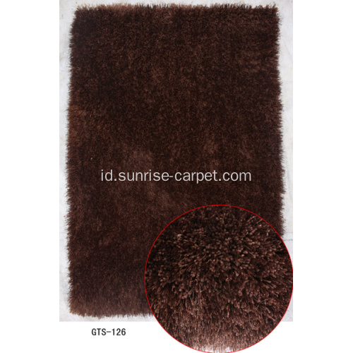 Elastic &amp; Silk Mix Shagy Carpet Rug